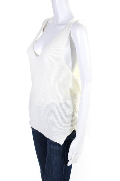 Baevely Sen Womens Ribbed Knit Sweater Tank Top Cardigan White Size 1 S Lot 2