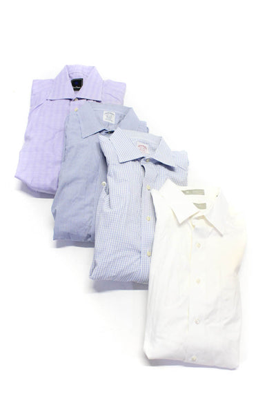 Nordstrom Brooks Brothers David Donahue Mens Dress Shirts White 16 16.5 Lot 4