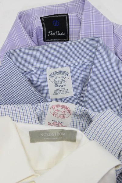Nordstrom Brooks Brothers David Donahue Mens Dress Shirts White 16 16.5 Lot 4