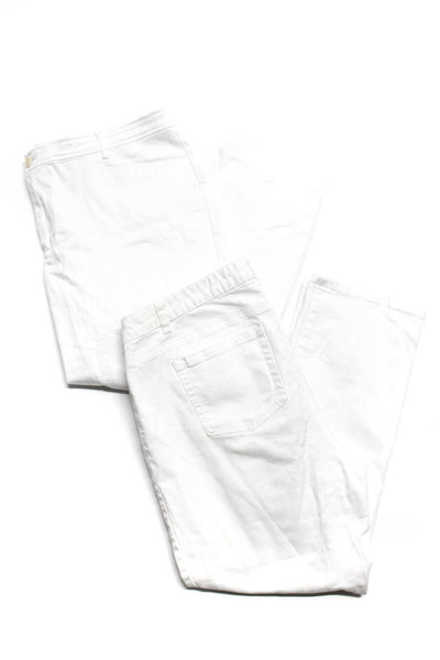 Michael Kors Lauren Ralph Lauren Womens White Straight Leg Jeans Size 16 18 lot2