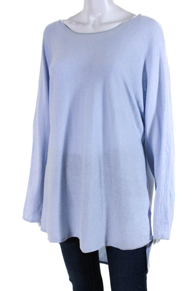 Michael Michael Kors Womens Light Blue Cotton Crew Neck Sweater Top Size XL