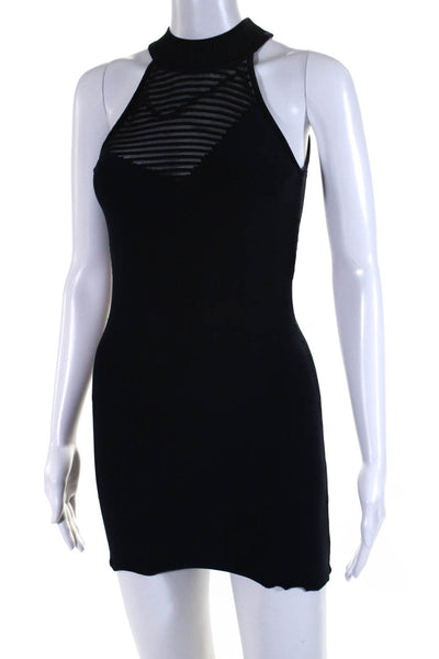 Cushnie Womens Caster Shadow Stripe Dress Blue Size SR 11412469