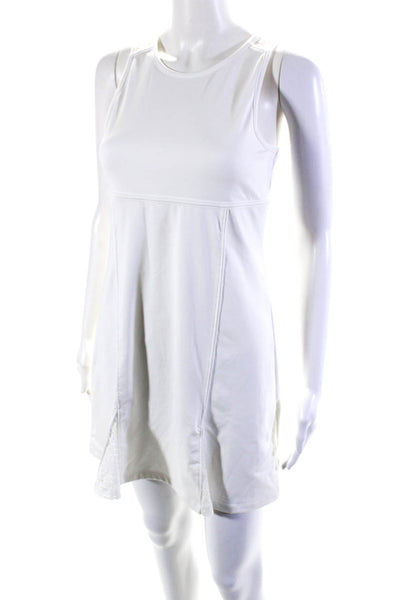 Tuckernuck Womens Lace Crew Neck Sleeveless Sheath Dress White Size Extra Small