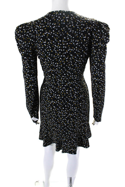 SIMKHAI Womens Marina Printed Mini Dress Black Size 4 14147088