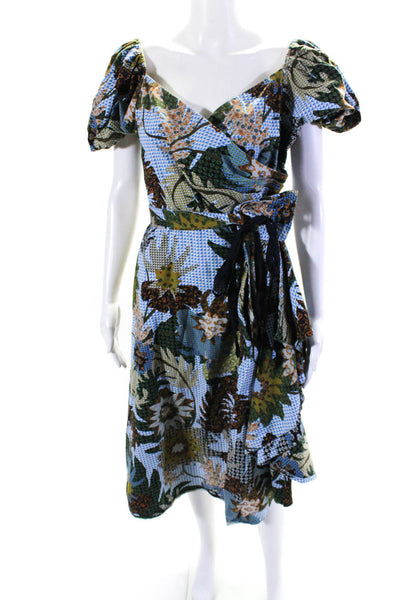 Sachin & Babi Womens Floral Liv Dress Blue Size 0R 13521237