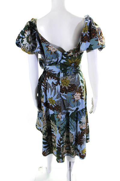 Sachin & Babi Womens Floral Liv Dress Blue Size 0R 13521237