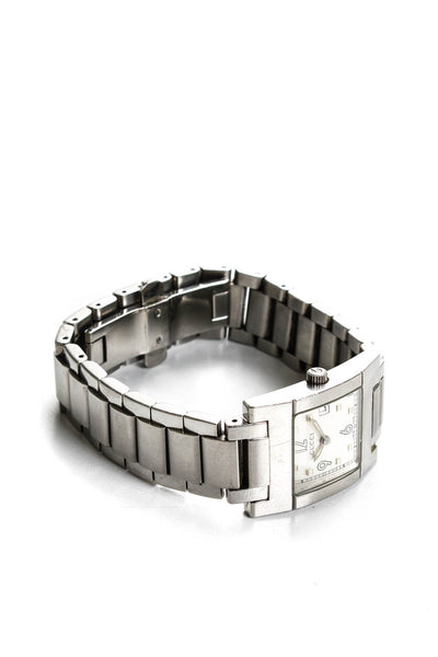 Gucci Unisex Stainless Steel Rectangular Face Bracelet Band 7700 Series Watch