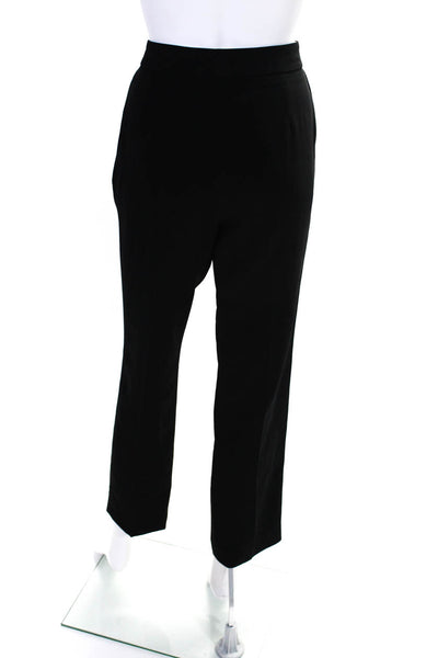 Altuzarra Womens Pleated Hook & Eye Straight Leg Dress Pants Black Size EUR40