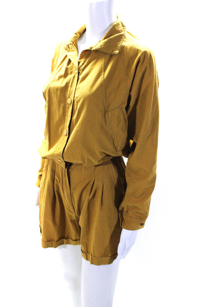 Paradised Womens Valentina Romper Yellow Size S 13579284