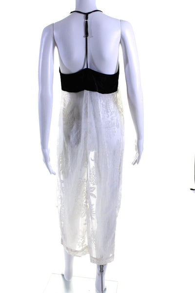 Intimately Free People Women's V-Neck Spaghetti Straps Sleep Dress White Size XS