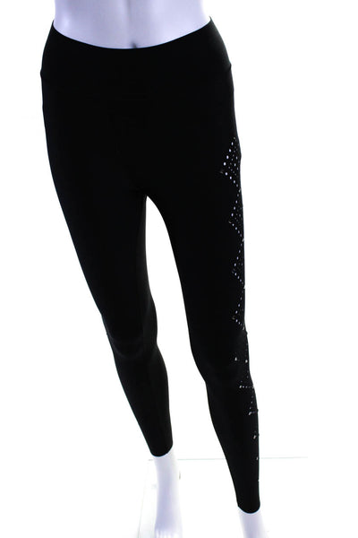 Ultracor Women's Elastic Waist Studs Full Length Legging Black Size XS