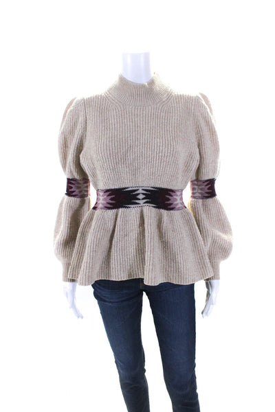 ba&sh Womens Octave Sweater Brown Size S 13932831