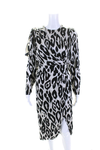 Ronny Kobo Womens Zebra Jade Dress Black Size SR 13678928
