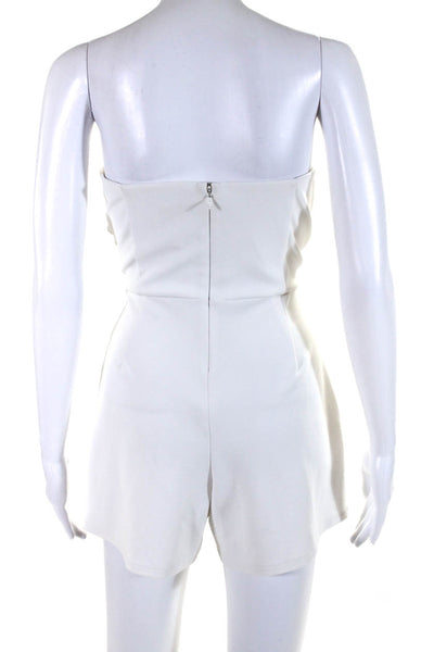 Great Jones Womens White Strapless Romper White Size M 13811016