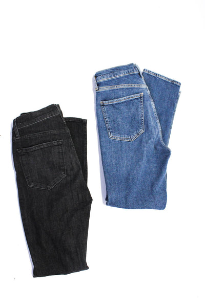 Frame Denim Citizens Of Humanity Womens Skinny Leg Jeans Black Size 25 Lot 2