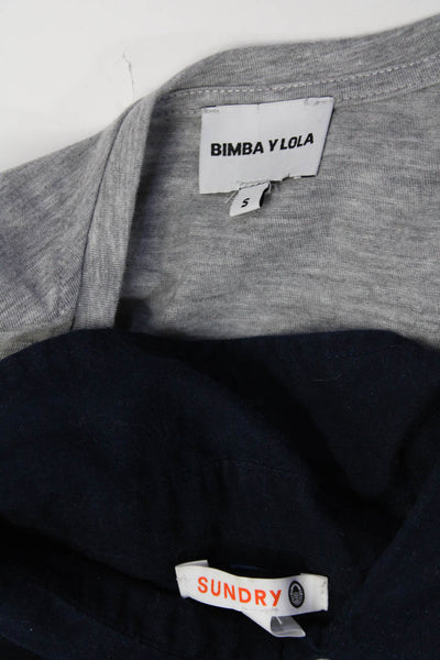 Bimba Y Lola Sundry Womens Tank Top Shirt Gray Blue Size Small 0 Lot 2