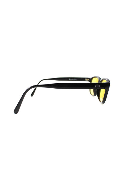 Christian Dior Womens Black 2947 54mm 16mm 140mm Yellow Lenses Sunglasses