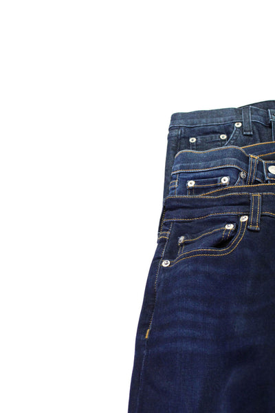 Rag & Bone Women's Five Pockets Dark Wash Skinny Denim Pant Size 24 Lot 3