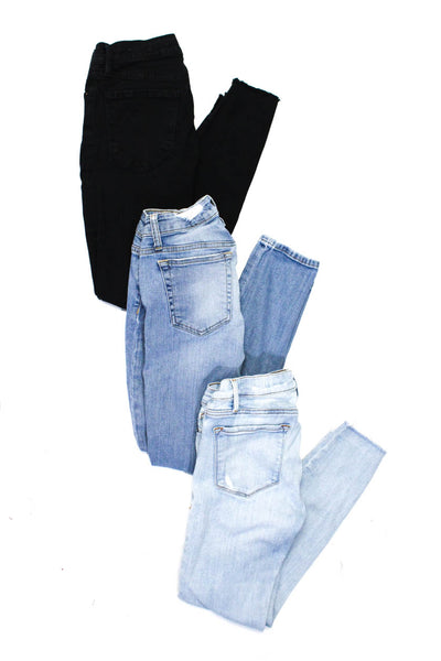 Frame Denim Frame Joes Womens Cotton Denim Jeans Black Blue Size 28 27 26 Lot 3