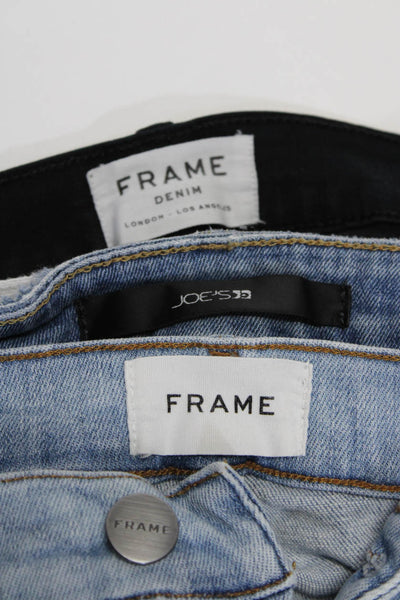 Frame Denim Frame Joes Womens Cotton Denim Jeans Black Blue Size 28 27 26 Lot 3