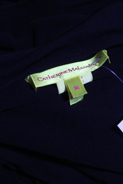 Catherine Malandrino Women's Cowl Neck Cinch Bodycon Mini Dress Black Size M
