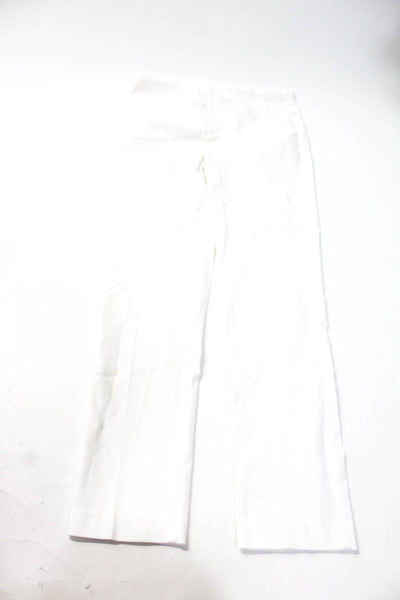 Elliott Lauren Boss Hugo Boss Womens Skirt White Slim Straight Pants Size 6 lot2