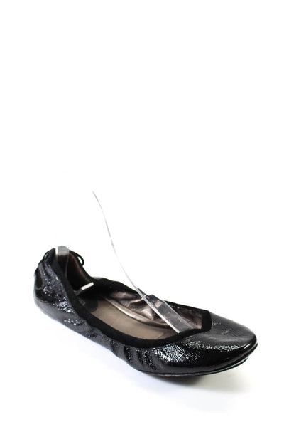 Maria Sharapova Cole Haan Womens Patent Leather Ballet Flats Black Size 6US