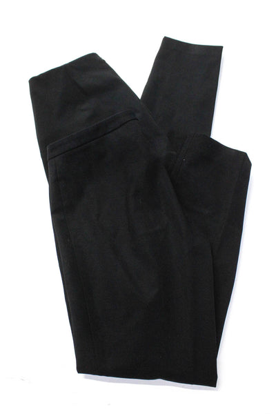 Theory Womens Back Zipped Tapered Leg Slip-On Dress Pants Black Size 4 6 Lot 2