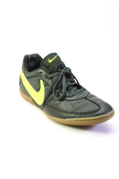Nike Womens Dark Army Neon Green Low Top Davinho Sneakers Shoes Size 8