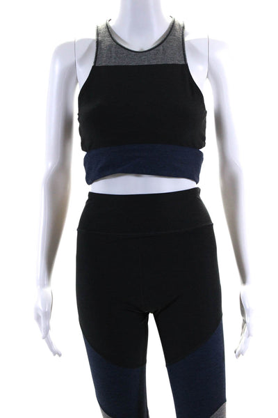 Outdoor Voices Women's High Waist Color Block Ankle Legging Gray Size S
