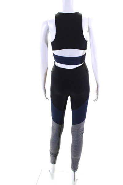 Outdoor Voices Women's High Waist Color Block Ankle Legging Gray Size S