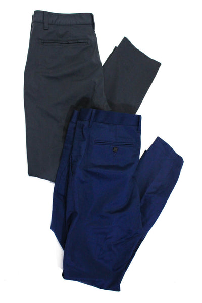 Bonobos Men's Hook Closure Flat Front Straight Leg Dress Pant Blue Size 33 Lot 2