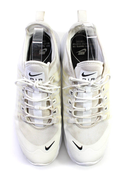 Nike Mens Mesh Lace Up Low Top Running Sneakers White Size 11.5