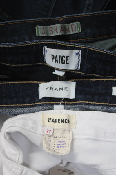 Paige L' Agence Frame Womens Skinny Bootcut Jeans Blue Size 26 27 28 Lot 4