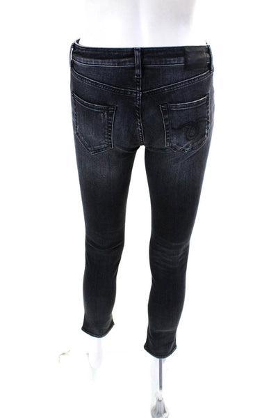 R13 Womens Cotton Buttoned Zipped Slip-On Skinny Leg Jeans Blue Size EUR26