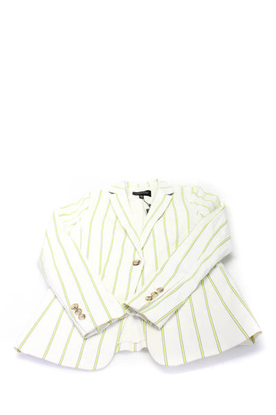 Banana Republic Womens Long Sleeves Lined One Button Blazer Stripe Size 00 Lot 2