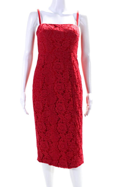 Fame & Partners Womens The Max Dress Red Size 4R 11277852