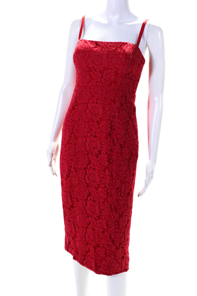 Fame & Partners Womens The Max Dress Red Size 4R 11277852