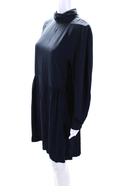 See by Chloé Womens Purple Mock Neck Dress Blue Size 40 13827427