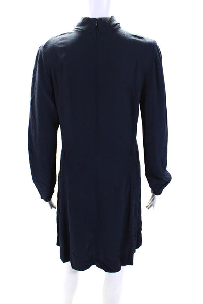 See by Chloé Womens Purple Mock Neck Dress Blue Size 40 13827427