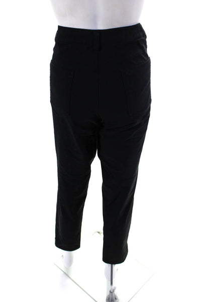 Lululemon Womens Solid Black Straight Leg High Rise Pants Size 33