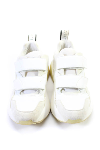 Stella McCartney Womens White Double Strap Platform Sneakers Shoes Size 8