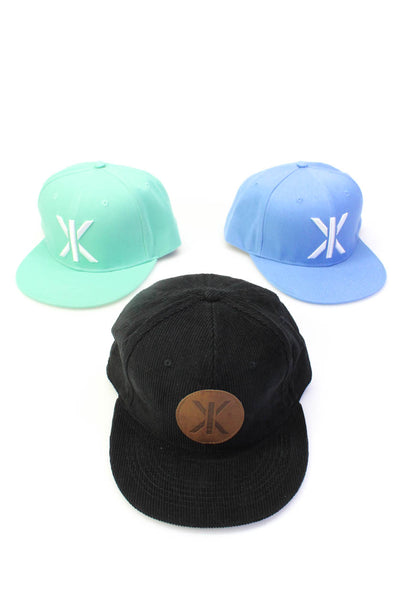 OnePiece Unisex Logo Woven Baseball Caps Hats Blue Green Black One Size Lot 3