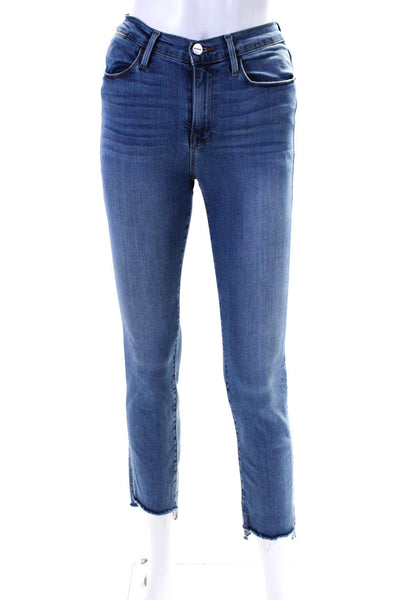 Frame Womens Le High Straight High Waist Jeans Pants Blue Cotton Size 26