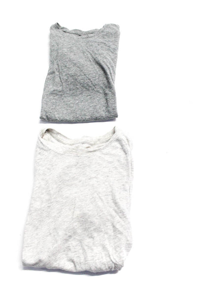 Everlane Womens Light Heather Gray Crew Neck Basic Tee Top Size XS lot 2