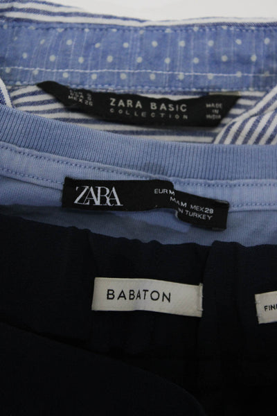 Zara Babaton Womens Pants Blouse Multicolor Tie Dye Tee Top Size M S 8 lot 3