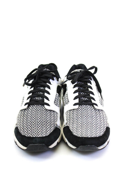 Opening Ceremony Womens White Black Printed Athletic Sneakers Shoes Size 10