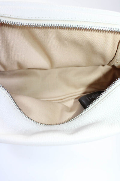 Whistles Womens Bibi Small Leather Flap Crossbody Handbag White