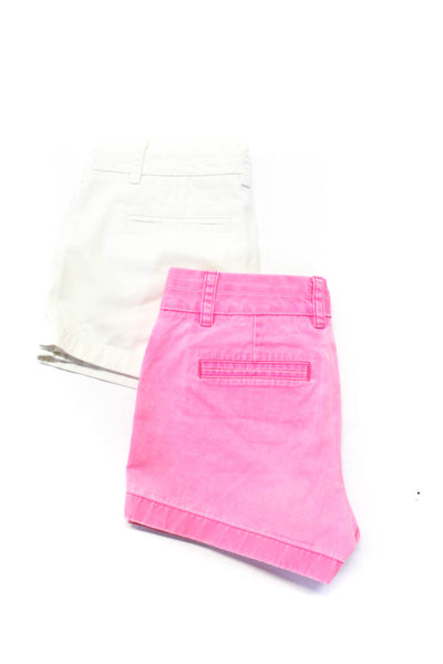 J Crew Womens Mid Rise Chino Shorts Pink Size 2 4 Lot 2