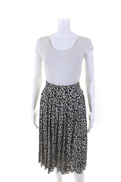 J Crew Womens Crepe Printed A-Line Skirts Black Size 4 Lot 2